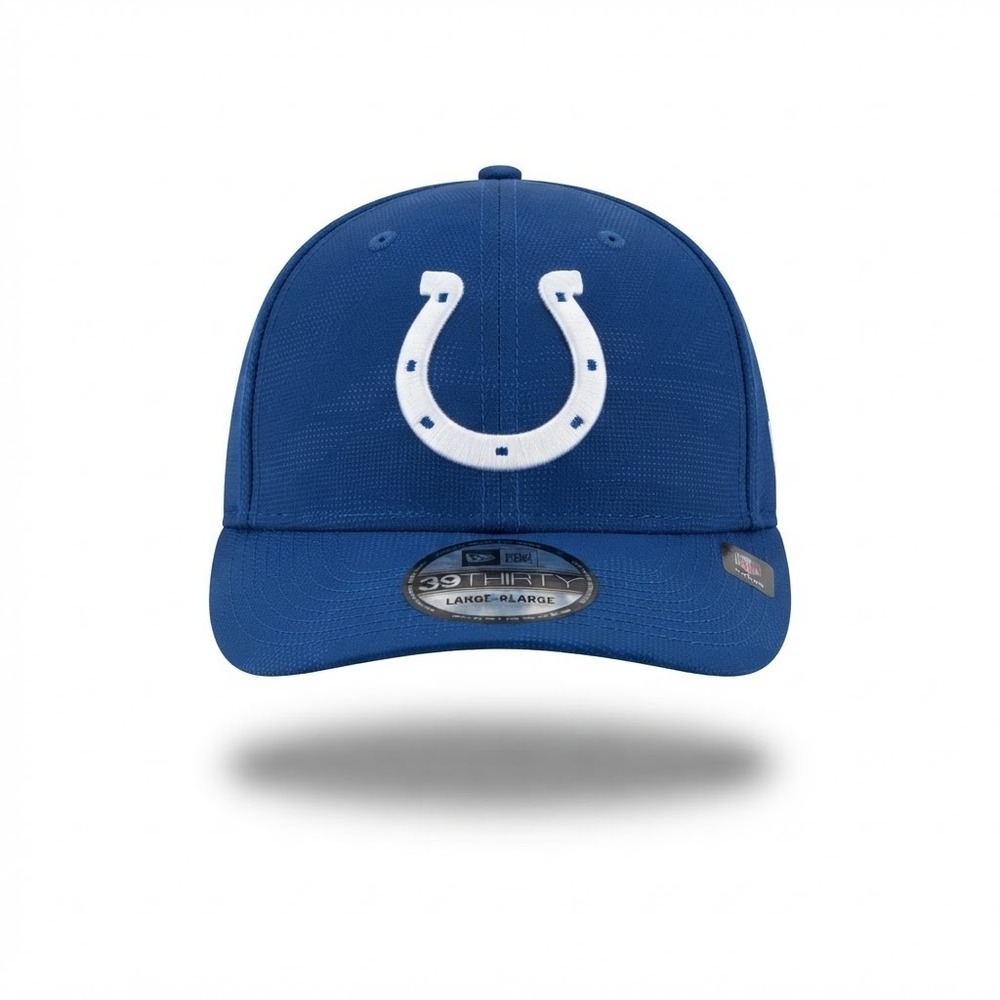 Indianapolis Colts New Era 39THIRTY Men L/XL Blue NWT Tonal Camo Hat